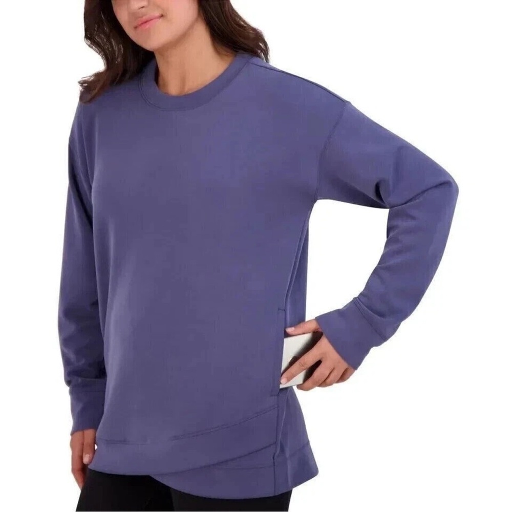 Sage Collective Dark Blue Crewneck Lightweight Sweater Super Soft